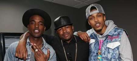 Luke James with his friends